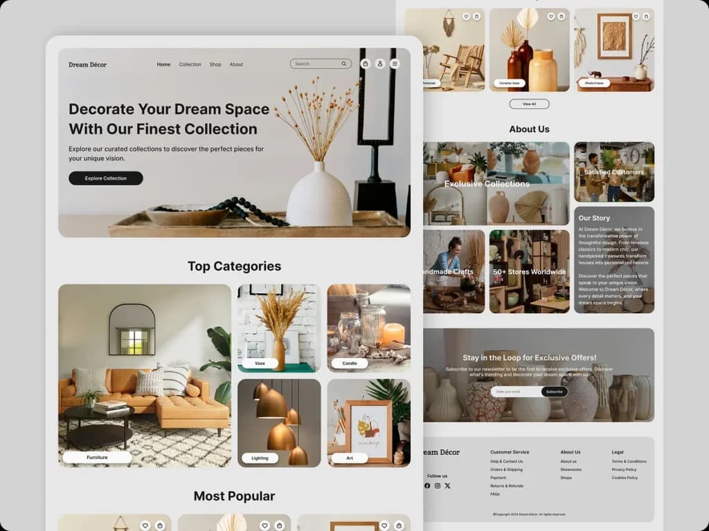 Ecommerce Storefront preview
